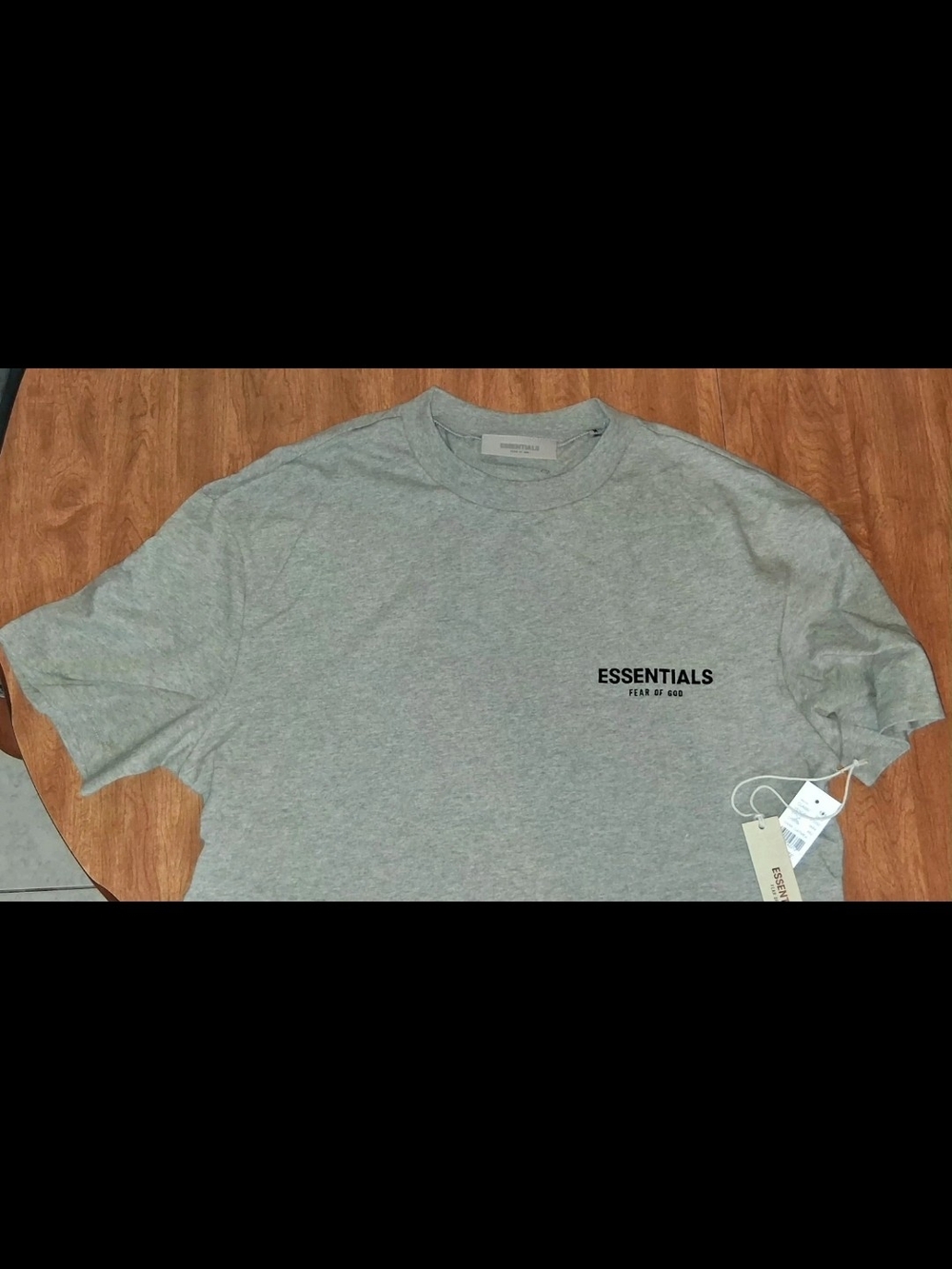 Essentials Dark Oatmeal Crewneck Short Sleeve Tee